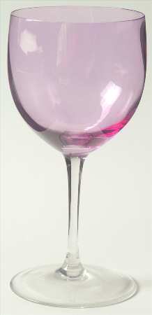 Lilac Swirl Wine Glass