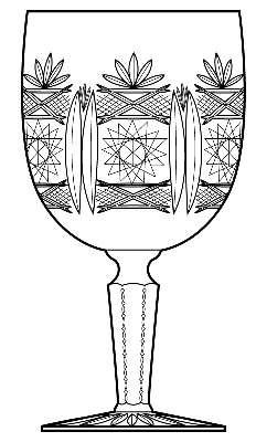 San Michele Cut (V Notch Stem) by Riedel Crystal