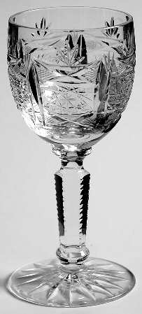 San Michele Cut (V Notch Stem) Cordial Glass