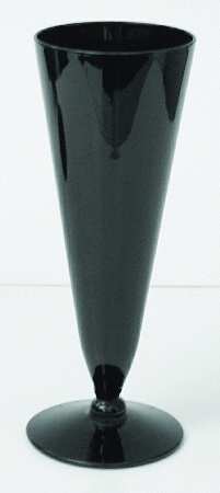 Jet Black Fluted Champagne