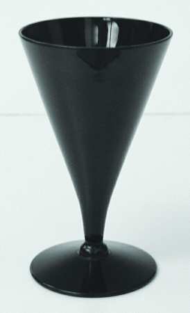 Jet Black Wine Glass