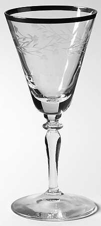 Lace (Platinum) Wine Glass