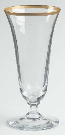Tuxedo Clear (Gold Band) Juice Glass