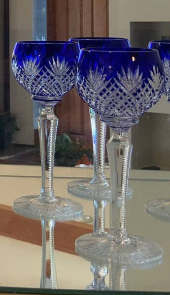 Strawberry Diamond Sapphire Cordial Glass