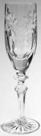 Country Garden Fluted Champagne by Rogaska