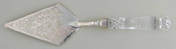 Gallia Silverplate Blade Pie Server by Rogaska
