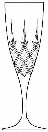Giselle (Cut) Water Goblet