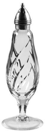 Juliet (Cut) Footed Shaker & Metal Lid