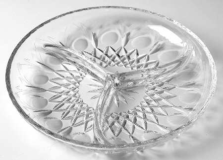 Queen 9" 3 Part Round Relish