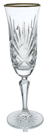 Richmond (Gold Trim, Multisided Stem) Fluted Champagne