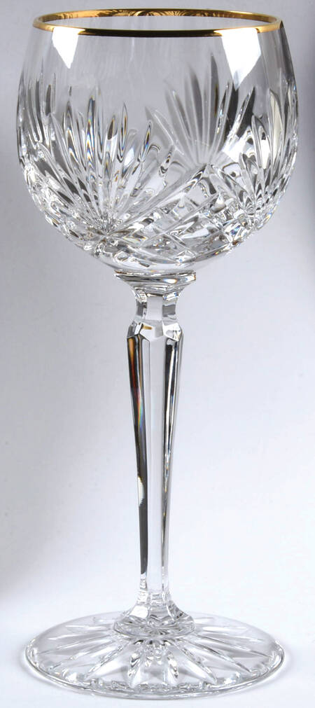 Richmond (Gold Trim, Multisided Stem) Hock Wine