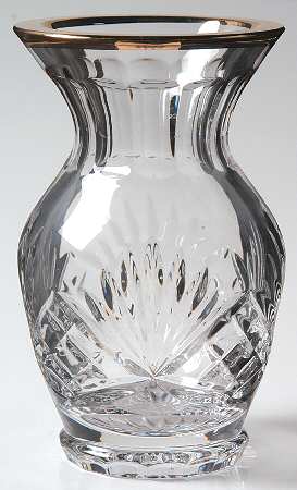 Richmond (Gold Trim, Multisided Stem) 5" Urn Vase