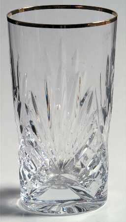 Richmond (Gold Trim, Multisided Stem) Highball Glass