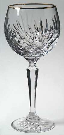 Richmond (Gold Trim, Multisided Stem) Oversize Wine