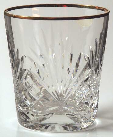 Richmond (Gold Trim, Multisided Stem) Double Old Fashioned