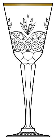 Saratoga Gold Water Goblet