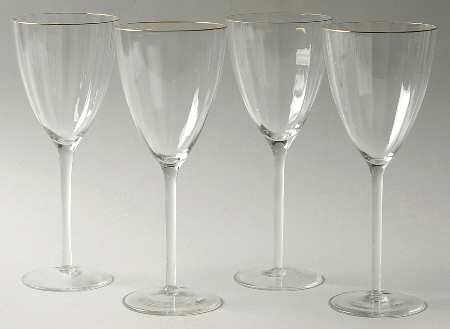 Tara Gold Water Goblet - Set of 4