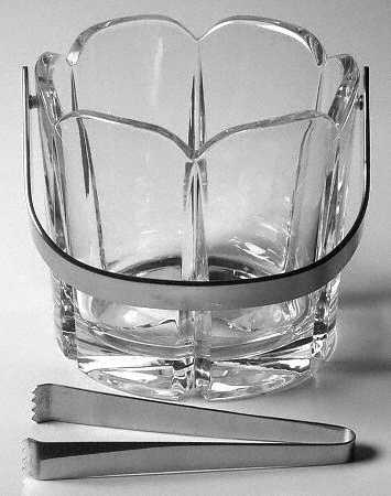 Tulipe Ice Bucket with Detachable Handle and Tongs