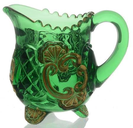 Croesus Green (Emerald) Individual Creamer