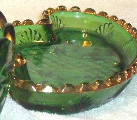 Croesus Green (Emerald) Pickle Dish