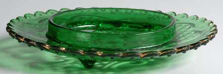 Croesus Green (Emerald) Round Butter Dish No Lid