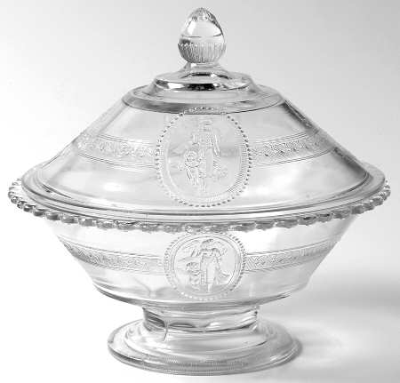 Cupid & Venus 8" Round Bowl & Lid