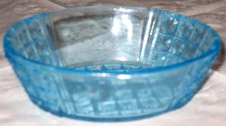 Two Panel Blue Small Fruit Dessert Bowl
