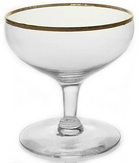 Mystique (Gold Trim) Champagne/Tall Sherbet