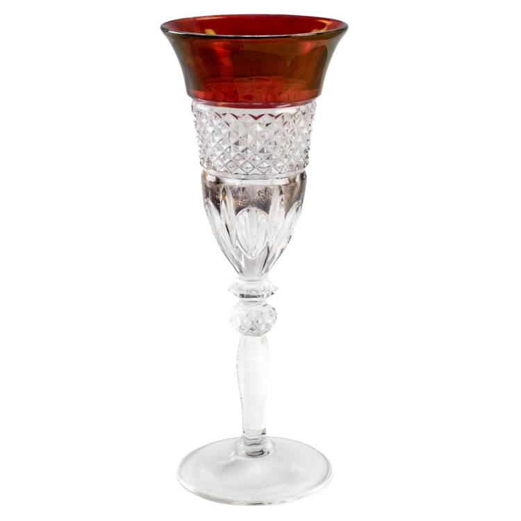 Williamsburg Ruby Fluted Champagne