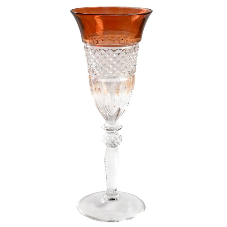 Williamsburg Orange Fluted Champagne by Riekes-Crisa
