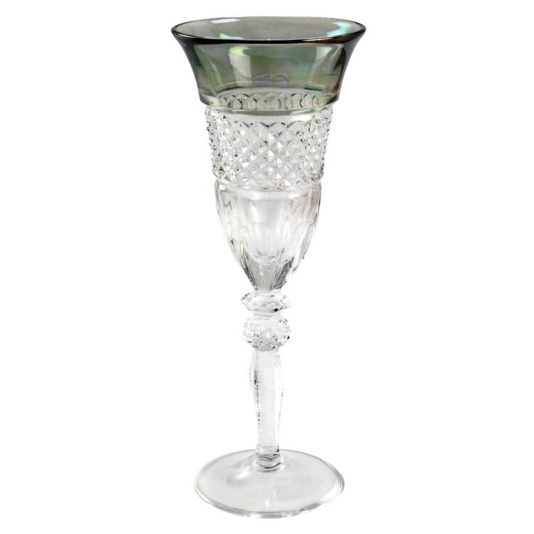 Williamsburg Emerald Green Fluted Champagne by Riekes-Crisa