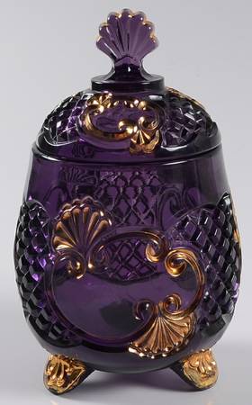 Croesus Amethyst Sugar Bowl & Lid