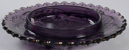 Croesus Amethyst Round Butter Dish No Lid