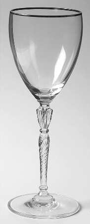 Oxford Platinum Wine Glass
