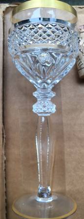 Williamsburg Gold Trim Water Goblet