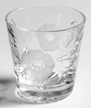 Old Country Roses (Gray Cut Flowers) 5 Oz Flat Tumbler