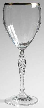 Dawn Gold Wine Glass
