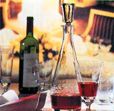 Blue Elegance Decanter & Stopper