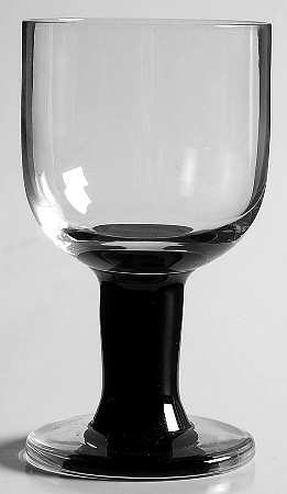 Plus Black Cordial Glass