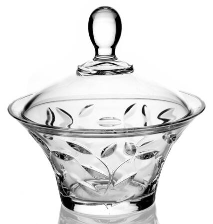 Laurus Candy Dish & Lid by Royal Crystal Rock