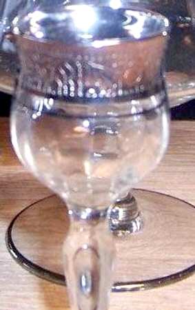 Rambler Rose (Platinum Encrusted) Cordial Glass