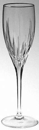 Soho Platinum Fluted Champagne by Rogaska