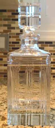 Deco Square Decanter with Stopper