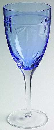 Windsor Blue Wine Glass