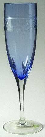 Windsor Blue Fluted Champagne