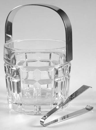 Emerald Ice Bucket with Detachable Handle and Tongs