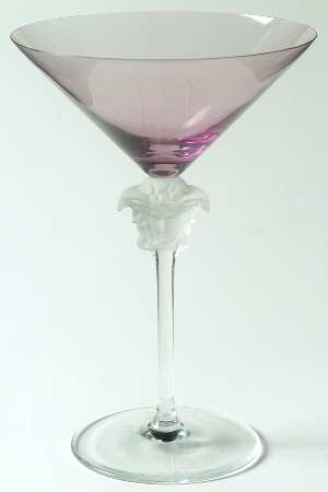 Medusa Lumiere Amethyst Martini Glass