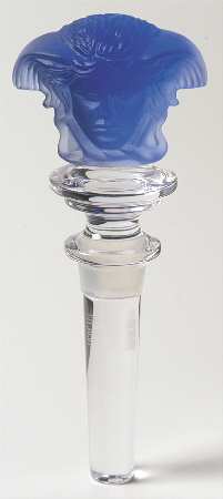 Medusa Lumiere Cobalt Blue Wine Bottle Stopper