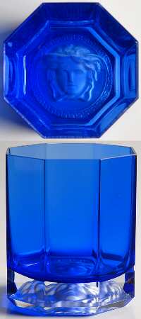 Medusa Lumiere Cobalt Blue Whiskey Glass