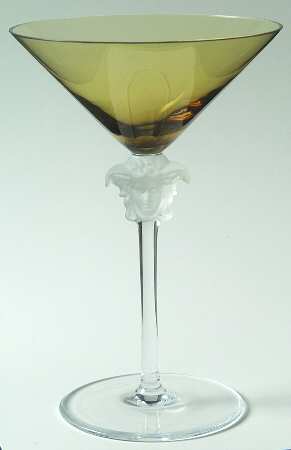 Medusa Lumiere Green Martini Glass